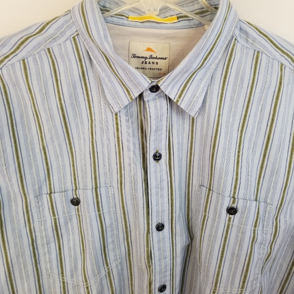 Tommy Bahama Jeans Long Sleeve Button Up Shirt XL - Picture 14 of 16